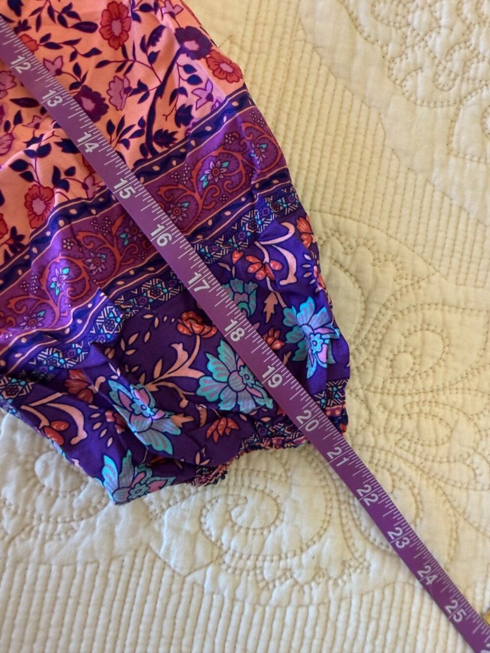 R Vivimos vibrant floral bohemian maxi dress. Size L - Picture 5 of 6